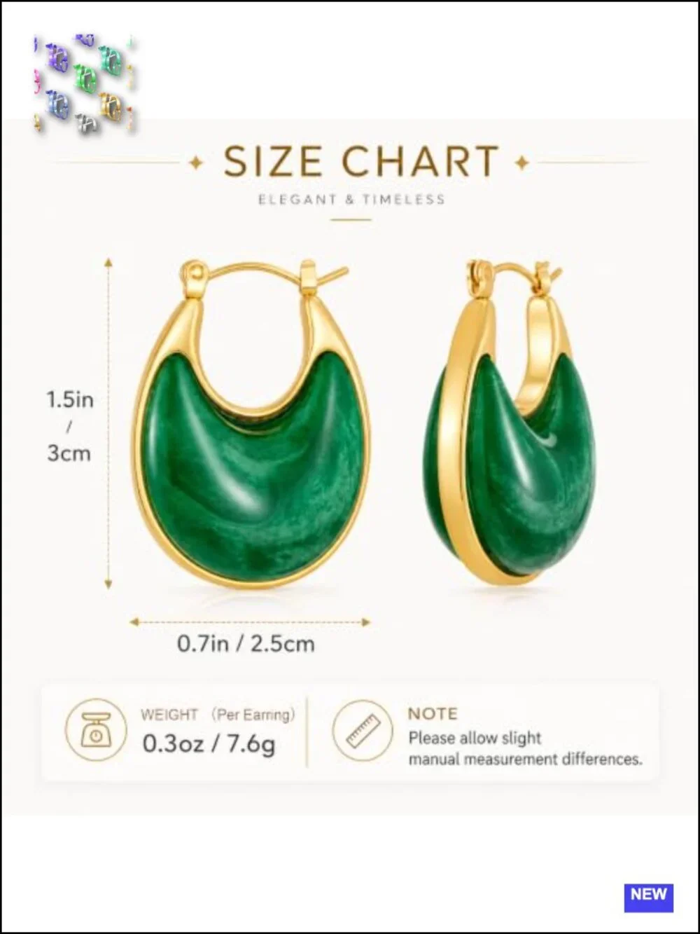 Chunky Resin Hoop Earrings for Women Trendy Acrylic Statement Lightweight